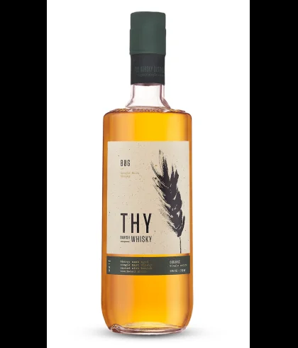 Fles Thy BØG Danish Single Malt Whisky, whisky, op voorraad bij slijterij t Bockje in Bathmen