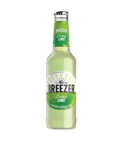 Pre-mix Breezer Lime van Breezer, bij slijterij ’t Bockje in Bathmen