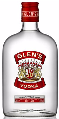 Wodka Glen's Vodka van Glen's, bij slijterij ’t Bockje in Bathmen