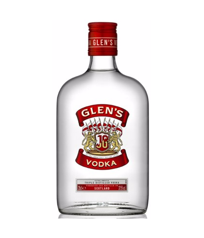 Wodka Glen's Vodka van Glen's, bij slijterij ’t Bockje in Bathmen