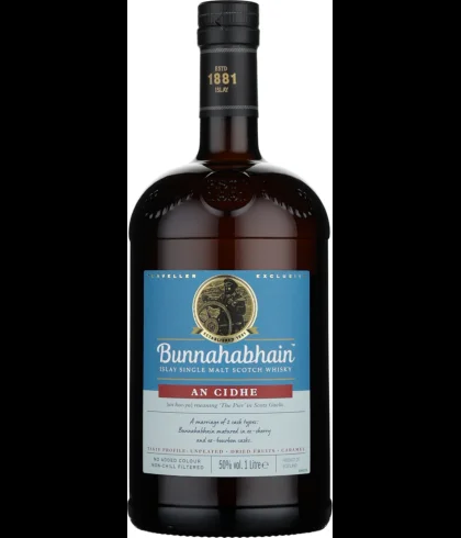 Fles Bunnahabhain An Cidhe, whisky, bij slijterij t Bockje in Bathmen