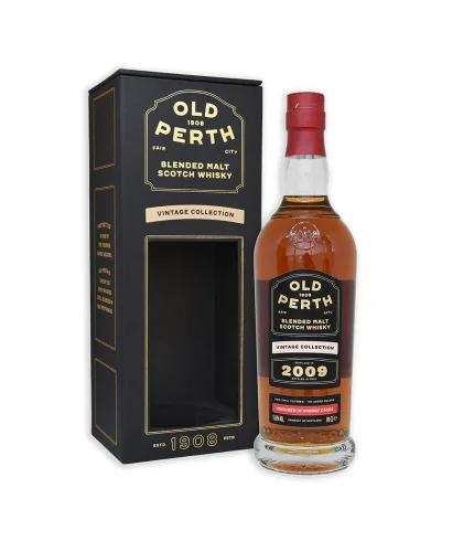 Fles Old Perth Vintage Collection 2009, Schotse blended malt op sherryvaten, op voorraad bij slijterij t Bockje in Bathmen