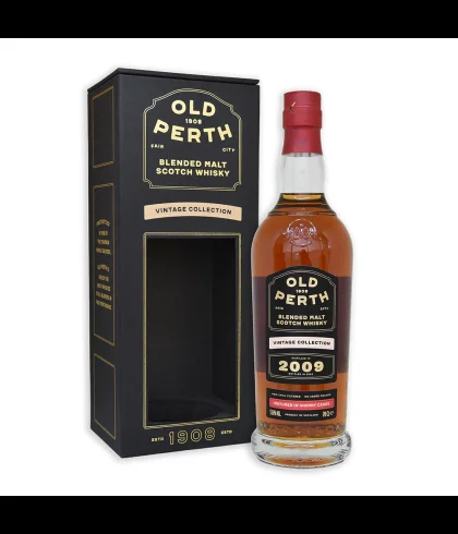 Fles Old Perth Vintage Collection 2009, Schotse blended malt op sherryvaten, op voorraad bij slijterij t Bockje in Bathmen