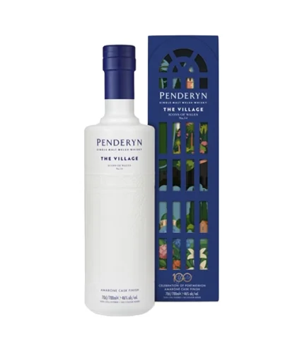 Fles Penderyn Icon of Wales No.14 The Village, whisky, bij slijterij t Bockje in Bathmen