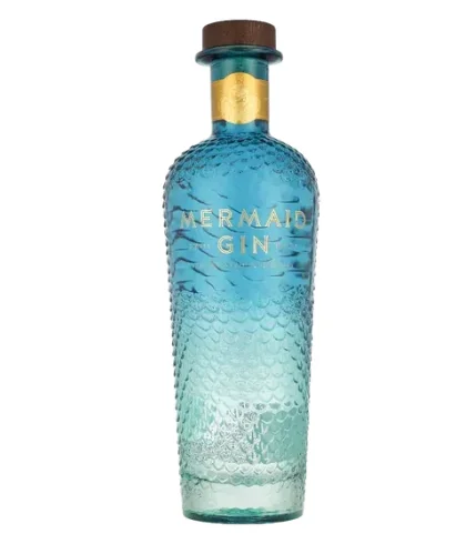 Fles Mermaid Gin, gin, op voorraad bij slijterij ’t Bockje in Bathmen