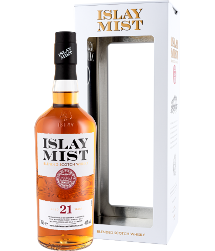 Fles blended Scotch van Islay Mist, op voorraad bij slijterij t Bockje in Bathmen