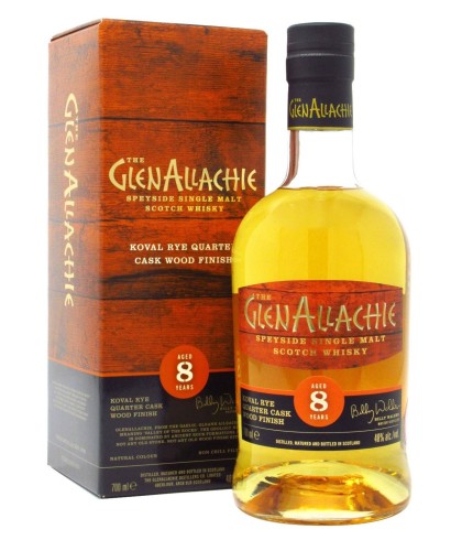 Fles GlenAllachie 8Y Koval Rye Quarter Cask, single malt whisky, op voorraad bij slijterij t Bockje in Bathmen