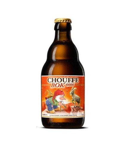 Fles Brasserie d'Achouffe Chouffe Bok 6666, bier van Brasserie d'Achouffe, bij slijterij t Bockje in Bathmen