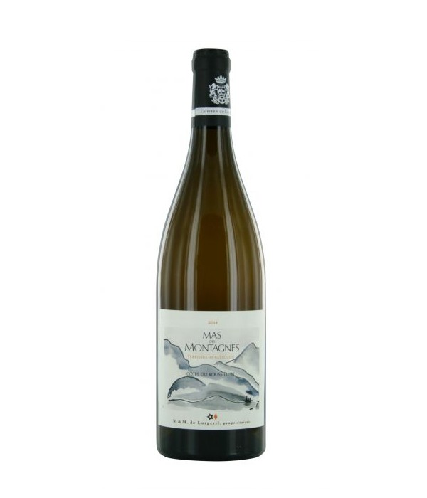 Lorgeril Mas Des Montagnes Roussillon Blanc, wijn bij t Bockje in Bathmen