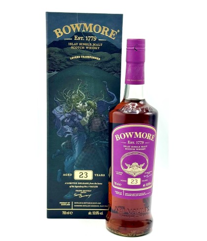 Fles Bowmore 23 Years Old, single malt whisky, op voorraad bij slijterij t Bockje in Bathmen