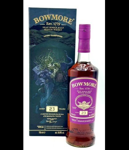 Fles Bowmore 23 Years Old, single malt whisky, op voorraad bij slijterij t Bockje in Bathmen