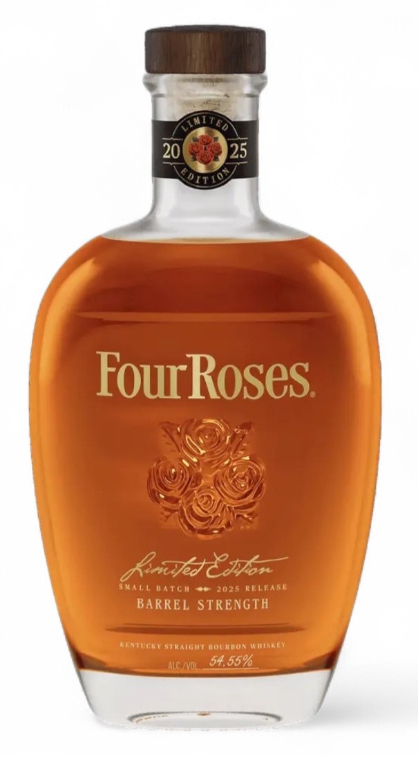 Fles Four Roses Small Batch Limited Edition 2025, single malt whisky, op voorraad bij slijterij t Bockje in Bathmen