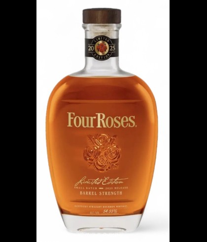 Fles Four Roses Small Batch Limited Edition 2025, single malt whisky, op voorraad bij slijterij t Bockje in Bathmen