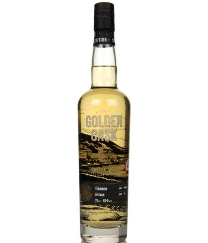 Fles Golden Cask Teaninich 2007 9 Years Old, Highland single malt whisky uit Alness, op voorraad bij slijterij ’t Bockje in Bathmen