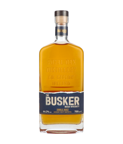 Fles The Busker Single Malt, whisky, bij slijterij t Bockje in Bathmen