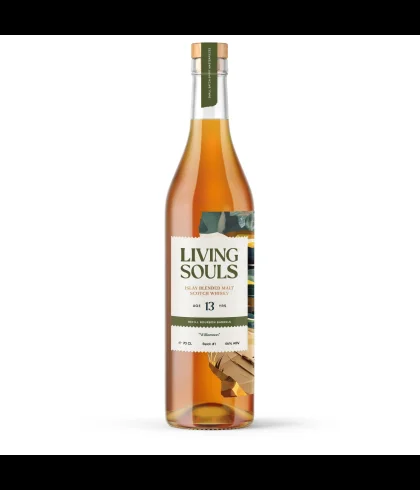 Fles whisky van bottelaar Living Souls, op voorraad bij slijterij t Bockje in Bathmen