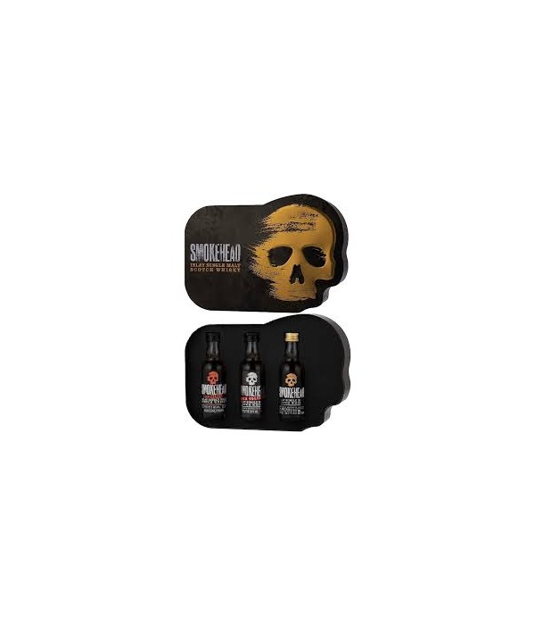 Smokehead Islay Single Malt Whisky Metalen giftbox met 3x 5cl bij t Bockje in Bathmen