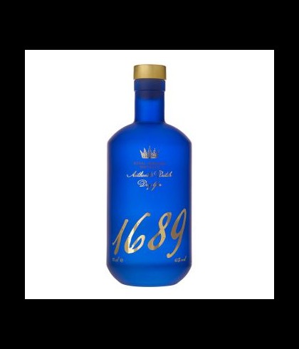 Fles Gin 1689 Authentic Dutch Dry Gin, gin, bij slijterij t Bockje in Bathmen