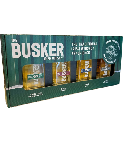 Geschenk The Busker Experience Box 4 Miniaturen, bij slijterij ’t Bockje in Bathmen