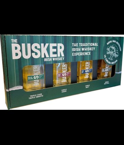Geschenk The Busker Experience Box 4 Miniaturen, bij slijterij ’t Bockje in Bathmen