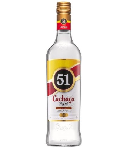 Fles Cachaça 51, rum, op voorraad bij slijterij t Bockje in Bathmen