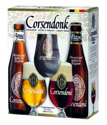 Geschenk Corsendonk Proefset met Glas van Corsendonk, bij slijterij ’t Bockje in Bathmen