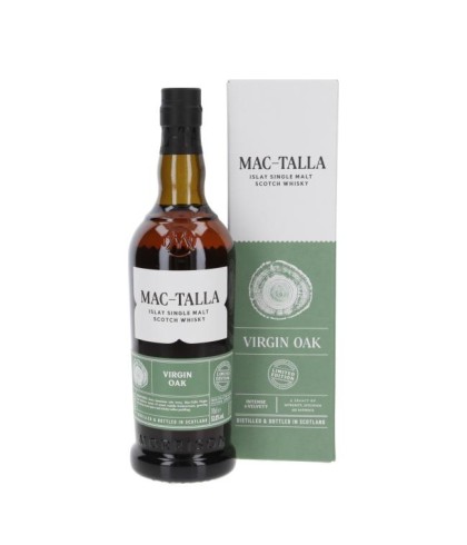 Fles Mac-Talla Virgin Oak, Islay single malt whisky, op voorraad bij slijterij t Bockje in Bathmen