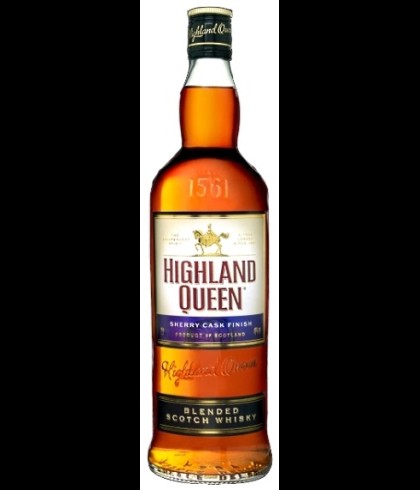 Fles Highland Queen Sherry Cask Finish, single malt whisky, op voorraad bij slijterij t Bockje in Bathmen