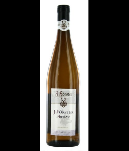 Fles J.Förster Rheinhessen Auslese, wijn op voorraad bij slijterij t Bockje in Bathmen