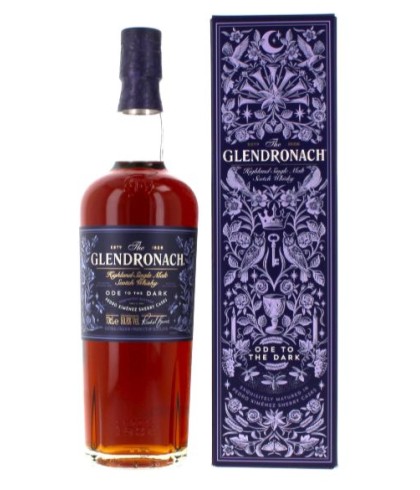 Fles GlenDronach Ode to the Dark, single malt whisky, op voorraad bij slijterij t Bockje in Bathmen