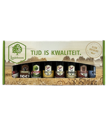 Geschenk Lindeboom Geschenkverpakking Tijd is Kwaliteit 8 flessen, bij slijterij ’t Bockje in Bathmen