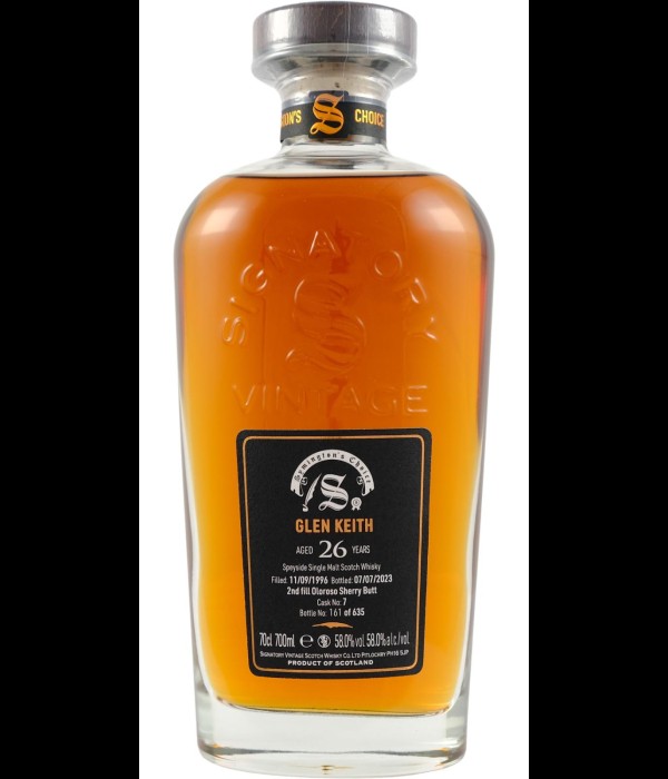 Signatory Vintage Glen Keith 26 Years Old 1996 #7 bij t Bockje in Bathmen