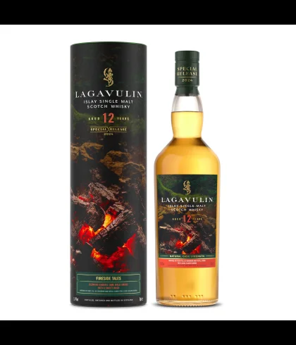 Fles Islay single malt van Lagavulin, op voorraad bij slijterij t Bockje in Bathmen