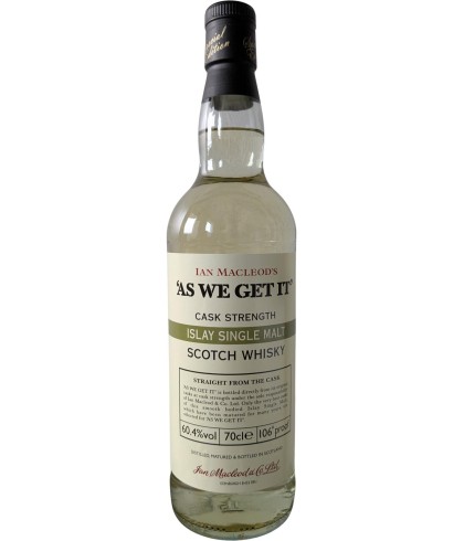 Fles As we get it Cask Strength 60,4%, whisky, op voorraad bij slijterij t Bockje in Bathmen