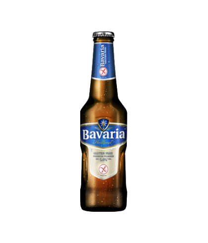 Fles Bavaria Glutenvrij, bier van Bavaria, bij slijterij t Bockje in Bathmen
