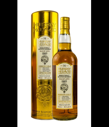 Fles single malt van Jura, op voorraad bij slijterij t Bockje in Bathmen