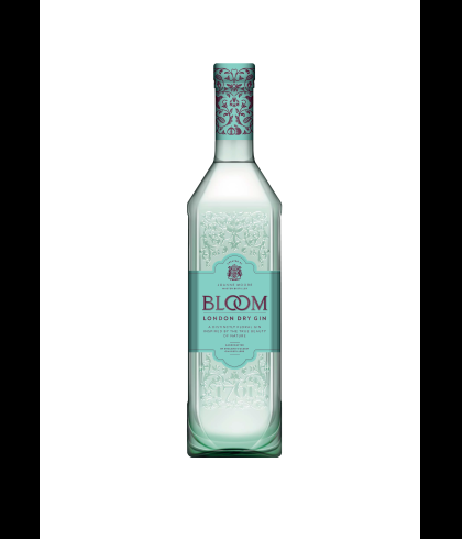 Fles Bloom Premium London Dry Gin, gin, op voorraad bij slijterij t Bockje in Bathmen