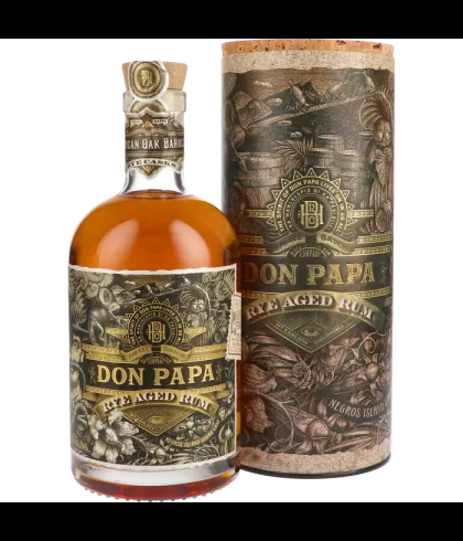 Fles Don Papa Rye Aged Rum, rum, op voorraad bij slijterij t Bockje in Bathmen