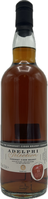 Fles Adelphi Selection The Somerset Cider Brandy Company 2026 16Y, whisky, op voorraad bij slijterij t Bockje in Bathmen