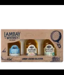 Bottle of Lambay Whiskey Legends Collection Giftpack 3x5cl., whisky
