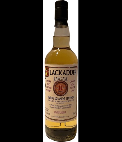 Fles Blackadder Raw Cask Benrinnes 11Y 2010 #306673, single malt whisky, op voorraad bij slijterij t Bockje in Bathmen