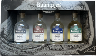 Fles Boompjes jenever geschenkverpakking 4x20cl., jenever van Boompjes, bij slijterij ’t Bockje in Bathmen