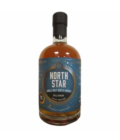 Fles North Star Williamson 11 Years Old, Schotse whisky van bottelaar North Star Spirits, op voorraad bij slijterij t Bockje in Bathmen