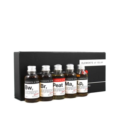 Geschenk Elements of Islay Tasting Kit 5×3 cl., bij slijterij ’t Bockje in Bathmen
