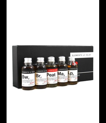 Geschenk Elements of Islay Tasting Kit 5×3 cl., bij slijterij ’t Bockje in Bathmen