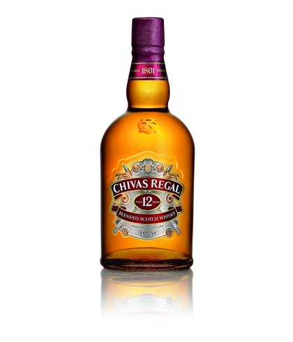 Fles Chivas Regal Blended Scotch Whisky 12 Years Old, whisky, op voorraad bij slijterij t Bockje in Bathmen
