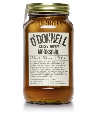 O'Donnell Moonshine Sticky Toffee, op voorraad bij slijterij t Bockje in Bathmen