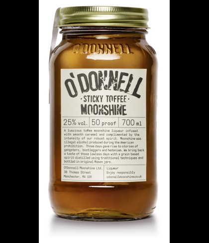 O'Donnell Moonshine Sticky Toffee, op voorraad bij slijterij t Bockje in Bathmen