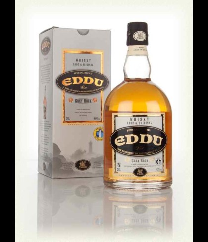 Fles Eddu Grey Rock Blended Breton Whisky, whisky, op voorraad bij slijterij t Bockje in Bathmen