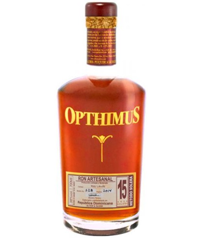Fles Opthimus 15Y, rum, op voorraad bij slijterij t Bockje in Bathmen